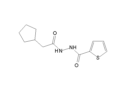 N'-(2-cyclopentylacetyl)-2-thiophenecarbohydrazide