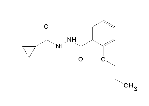 N'-(cyclopropylcarbonyl)-2-propoxybenzohydrazide - Click Image to Close