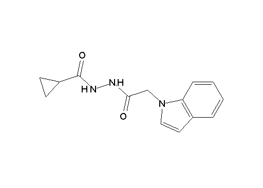N'-[2-(1H-indol-1-yl)acetyl]cyclopropanecarbohydrazide