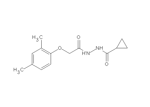 N'-[2-(2,4-dimethylphenoxy)acetyl]cyclopropanecarbohydrazide