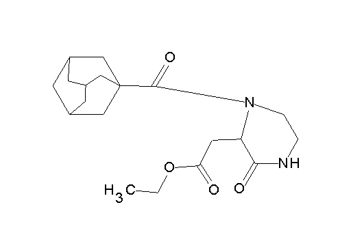 ethyl [1-(1-adamantylcarbonyl)-3-oxo-2-piperazinyl]acetate
