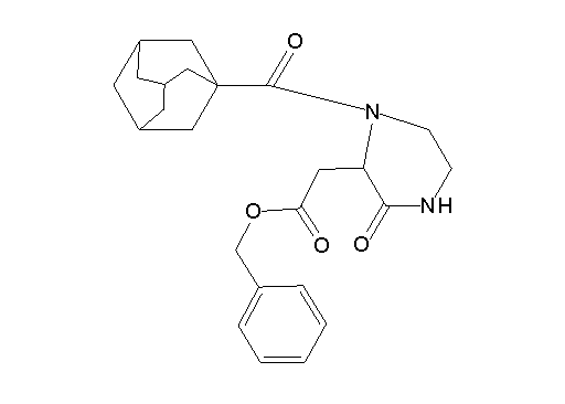 benzyl [1-(1-adamantylcarbonyl)-3-oxo-2-piperazinyl]acetate