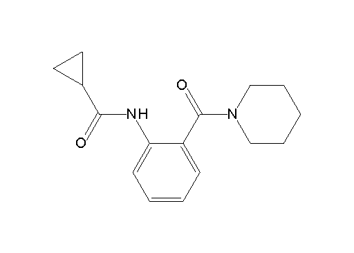 N-[2-(1-piperidinylcarbonyl)phenyl]cyclopropanecarboxamide