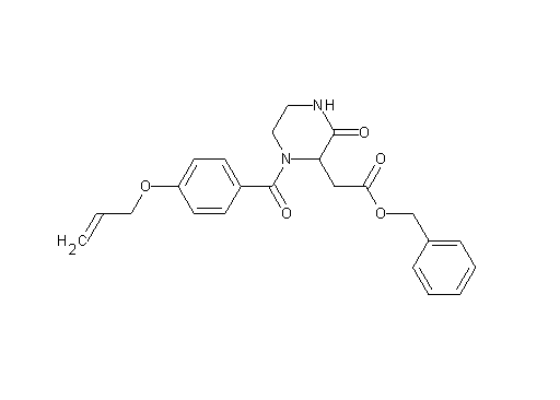 benzyl {1-[4-(allyloxy)benzoyl]-3-oxo-2-piperazinyl}acetate