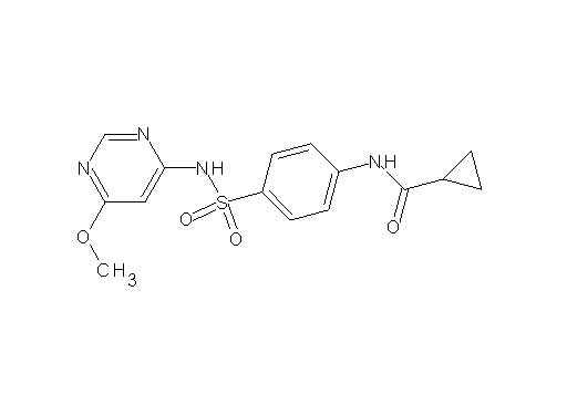 N-(4-{[(6-methoxy-4-pyrimidinyl)amino]sulfonyl}phenyl)cyclopropanecarboxamide
