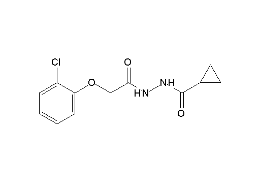 N'-[2-(2-chlorophenoxy)acetyl]cyclopropanecarbohydrazide