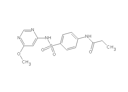 N-(4-{[(6-methoxy-4-pyrimidinyl)amino]sulfonyl}phenyl)propanamide