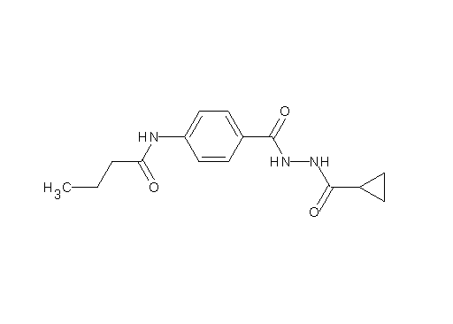 N-(4-{[2-(cyclopropylcarbonyl)hydrazino]carbonyl}phenyl)butanamide