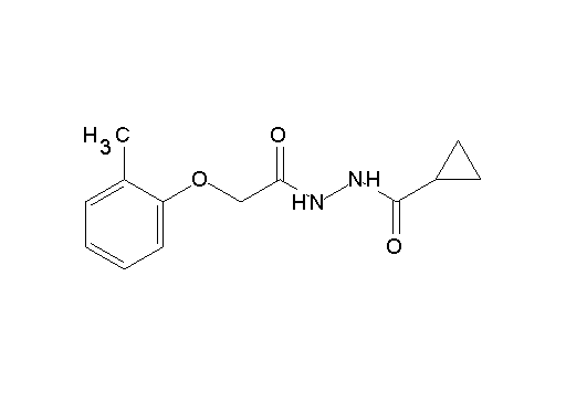 N'-[2-(2-methylphenoxy)acetyl]cyclopropanecarbohydrazide