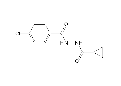 4-chloro-N'-(cyclopropylcarbonyl)benzohydrazide