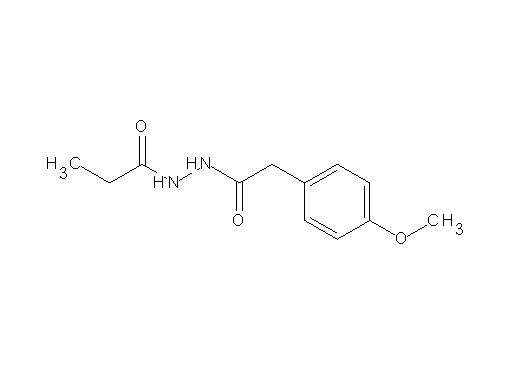 N'-[2-(4-methoxyphenyl)acetyl]propanohydrazide