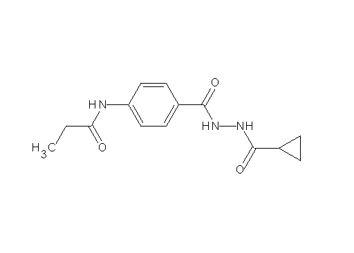 N-(4-{[2-(cyclopropylcarbonyl)hydrazino]carbonyl}phenyl)propanamide