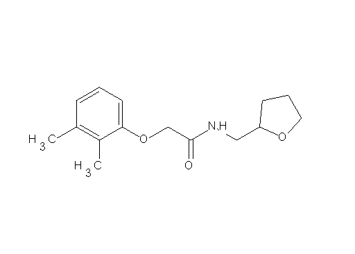 2-(2,3-dimethylphenoxy)-N-(tetrahydro-2-furanylmethyl)acetamide