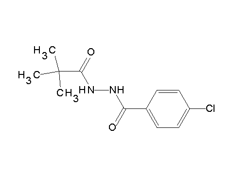 4-chloro-N'-(2,2-dimethylpropanoyl)benzohydrazide