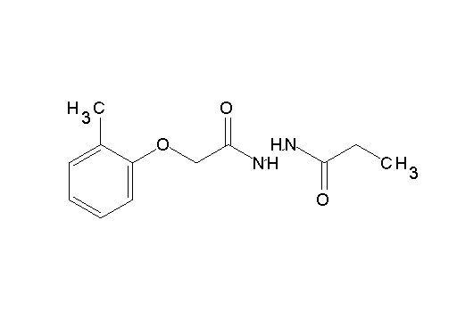 N'-[2-(2-methylphenoxy)acetyl]propanohydrazide