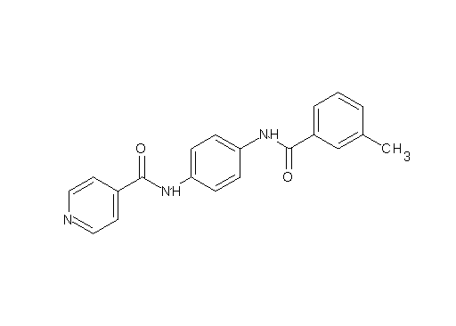 N-{4-[(3-methylbenzoyl)amino]phenyl}isonicotinamide