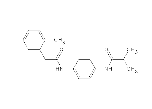 2-methyl-N-(4-{[(2-methylphenyl)acetyl]amino}phenyl)propanamide