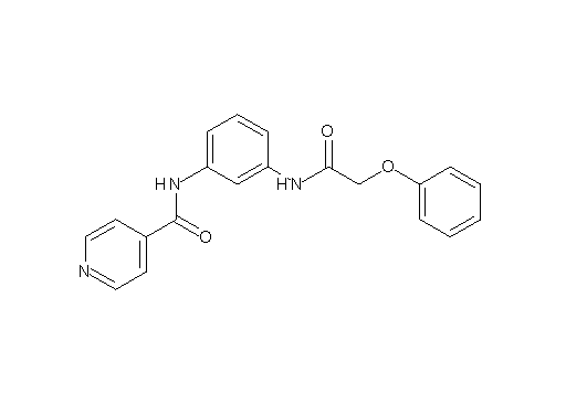N-{3-[(2-phenoxyacetyl)amino]phenyl}isonicotinamide