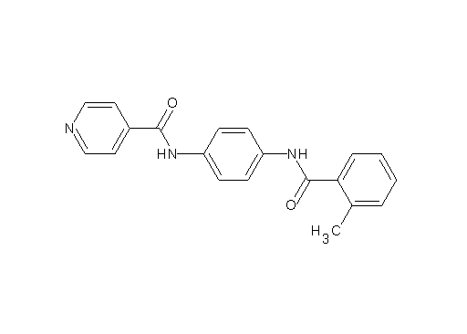 N-{4-[(2-methylbenzoyl)amino]phenyl}isonicotinamide