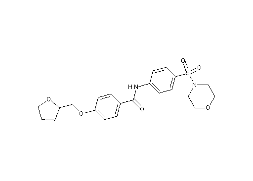 N-[4-(4-morpholinylsulfonyl)phenyl]-4-(tetrahydro-2-furanylmethoxy)benzamide