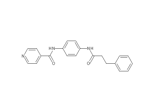 N-{4-[(3-phenylpropanoyl)amino]phenyl}isonicotinamide