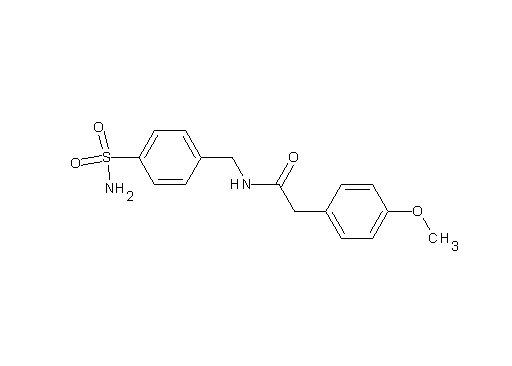 N-[4-(aminosulfonyl)benzyl]-2-(4-methoxyphenyl)acetamide - Click Image to Close