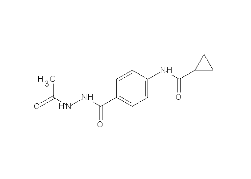 N-{4-[(2-acetylhydrazino)carbonyl]phenyl}cyclopropanecarboxamide