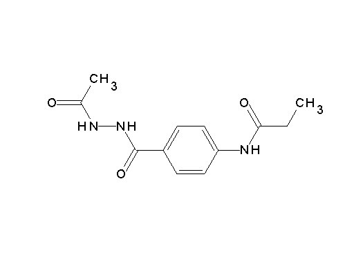 N-{4-[(2-acetylhydrazino)carbonyl]phenyl}propanamide