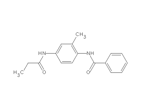 N-[2-methyl-4-(propionylamino)phenyl]benzamide