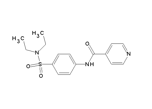 N-{4-[(diethylamino)sulfonyl]phenyl}isonicotinamide