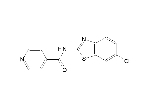 N-(6-chloro-1,3-benzothiazol-2-yl)isonicotinamide - Click Image to Close