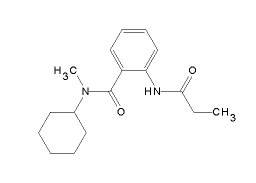 N-cyclohexyl-N-methyl-2-(propionylamino)benzamide
