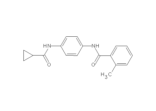 N-{4-[(cyclopropylcarbonyl)amino]phenyl}-2-methylbenzamide