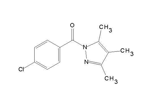 1-(4-chlorobenzoyl)-3,4,5-trimethyl-1H-pyrazole 1-(4-chlorobenzoyl)-3,4,5-trimethyl-1H-pyrazole