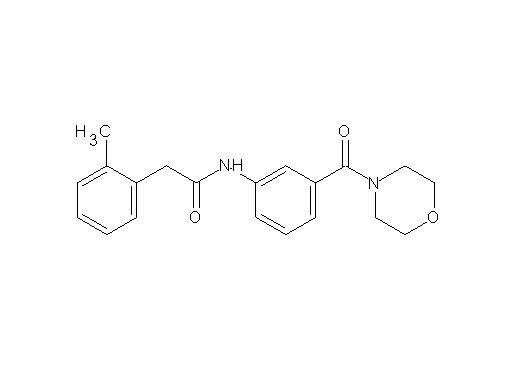 2-(2-methylphenyl)-N-[3-(4-morpholinylcarbonyl)phenyl]acetamide