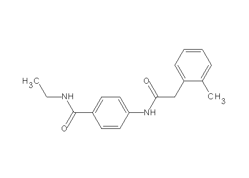 N-ethyl-4-{[(2-methylphenyl)acetyl]amino}benzamide