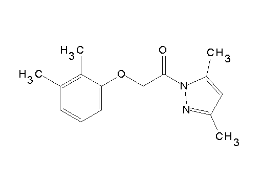 1-[(2,3-dimethylphenoxy)acetyl]-3,5-dimethyl-1H-pyrazole - Click Image to Close