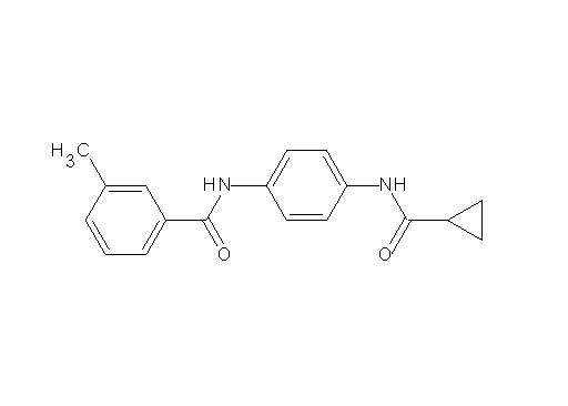 N-{4-[(cyclopropylcarbonyl)amino]phenyl}-3-methylbenzamide