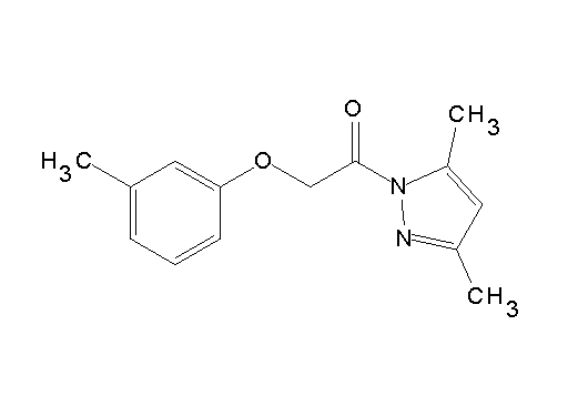 3,5-dimethyl-1-[(3-methylphenoxy)acetyl]-1H-pyrazole