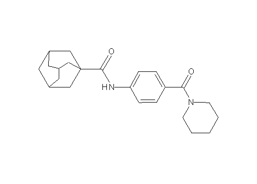 N-[4-(1-piperidinylcarbonyl)phenyl]-1-adamantanecarboxamide