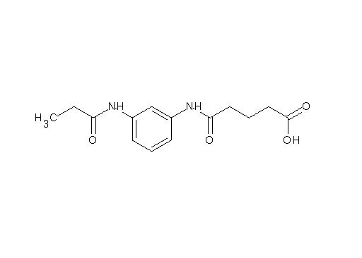 5-oxo-5-{[3-(propionylamino)phenyl]amino}pentanoic acid