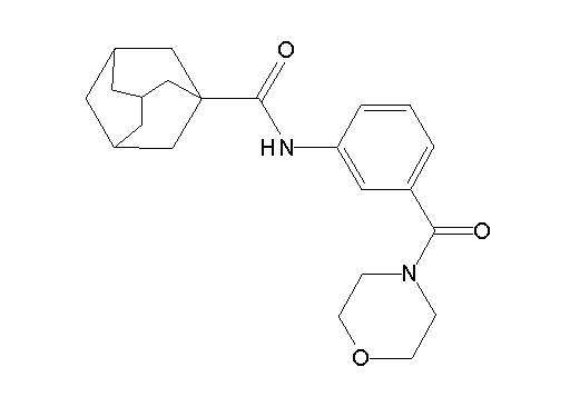 N-[3-(4-morpholinylcarbonyl)phenyl]-1-adamantanecarboxamide