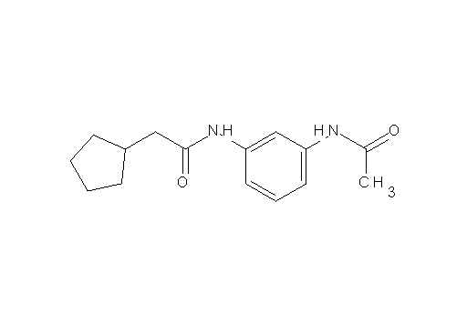N-[3-(acetylamino)phenyl]-2-cyclopentylacetamide