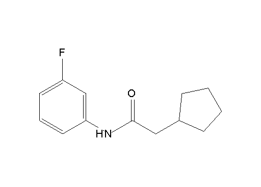 2-cyclopentyl-N-(3-fluorophenyl)acetamide