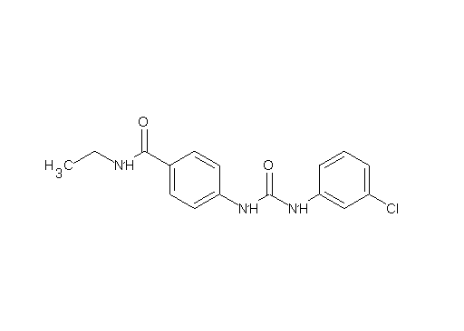 4-({[(3-chlorophenyl)amino]carbonyl}amino)-N-ethylbenzamide