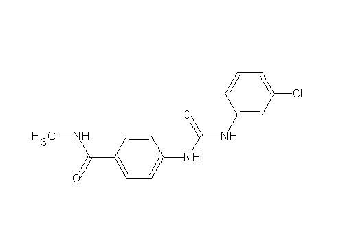 4-({[(3-chlorophenyl)amino]carbonyl}amino)-N-methylbenzamide