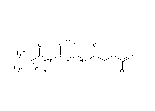 4-({3-[(2,2-dimethylpropanoyl)amino]phenyl}amino)-4-oxobutanoic acid