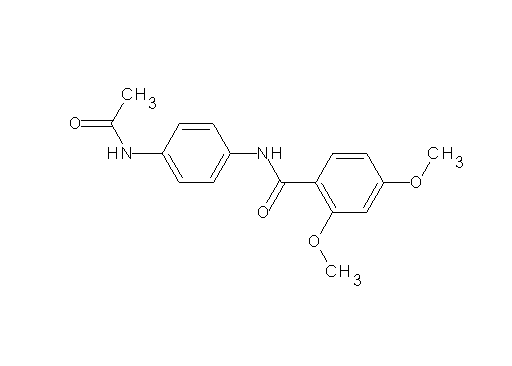 N-[4-(acetylamino)phenyl]-2,4-dimethoxybenzamide