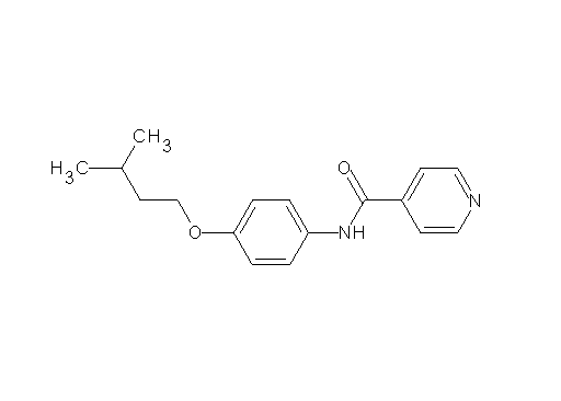N-[4-(3-methylbutoxy)phenyl]isonicotinamide
