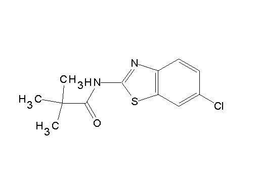 N-(6-chloro-1,3-benzothiazol-2-yl)-2,2-dimethylpropanamide